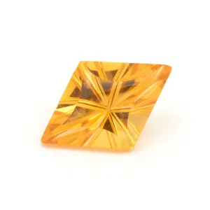 12x8mm Yellow Citrine Fantasy Lozenge