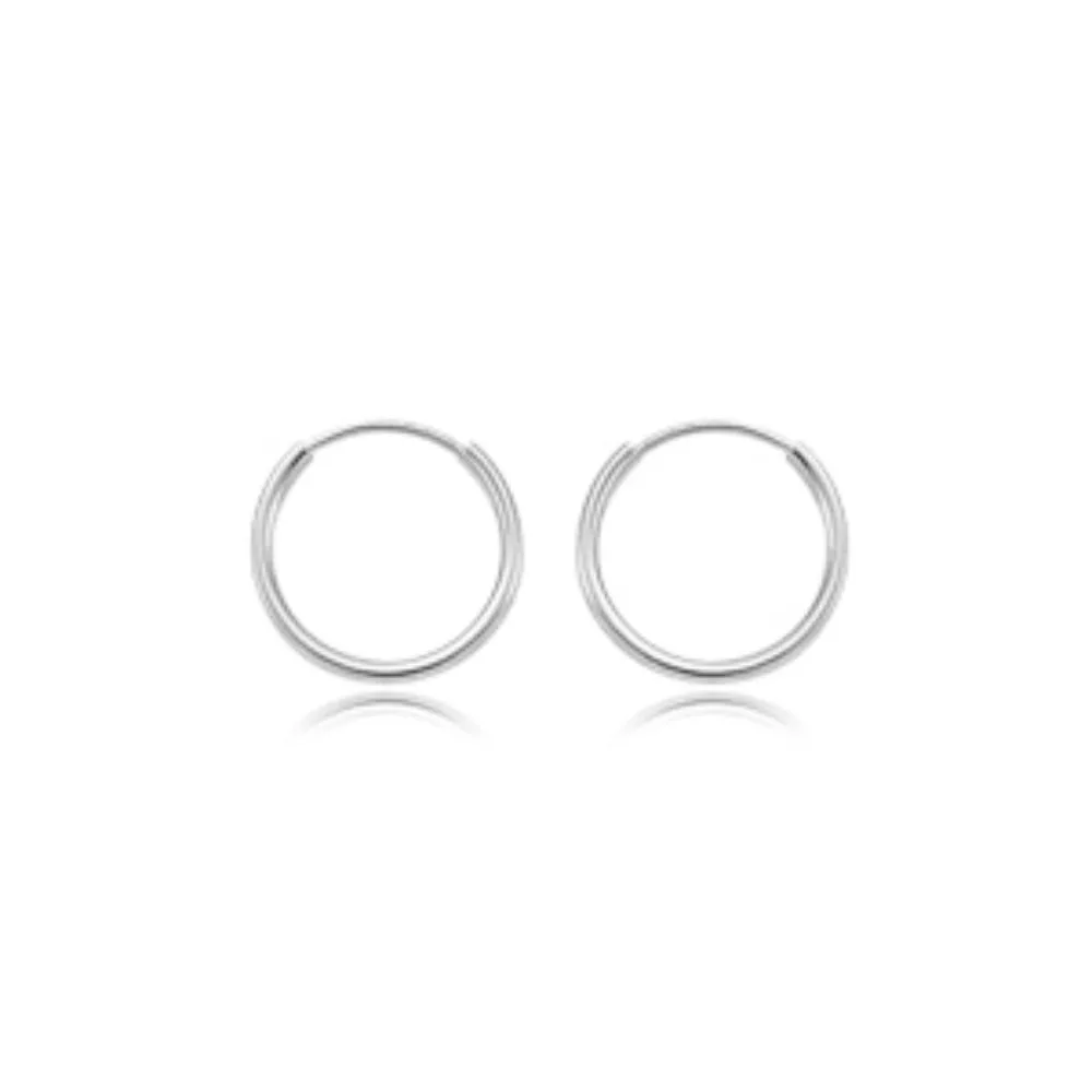 14k Gold Endless Hoop Earrings