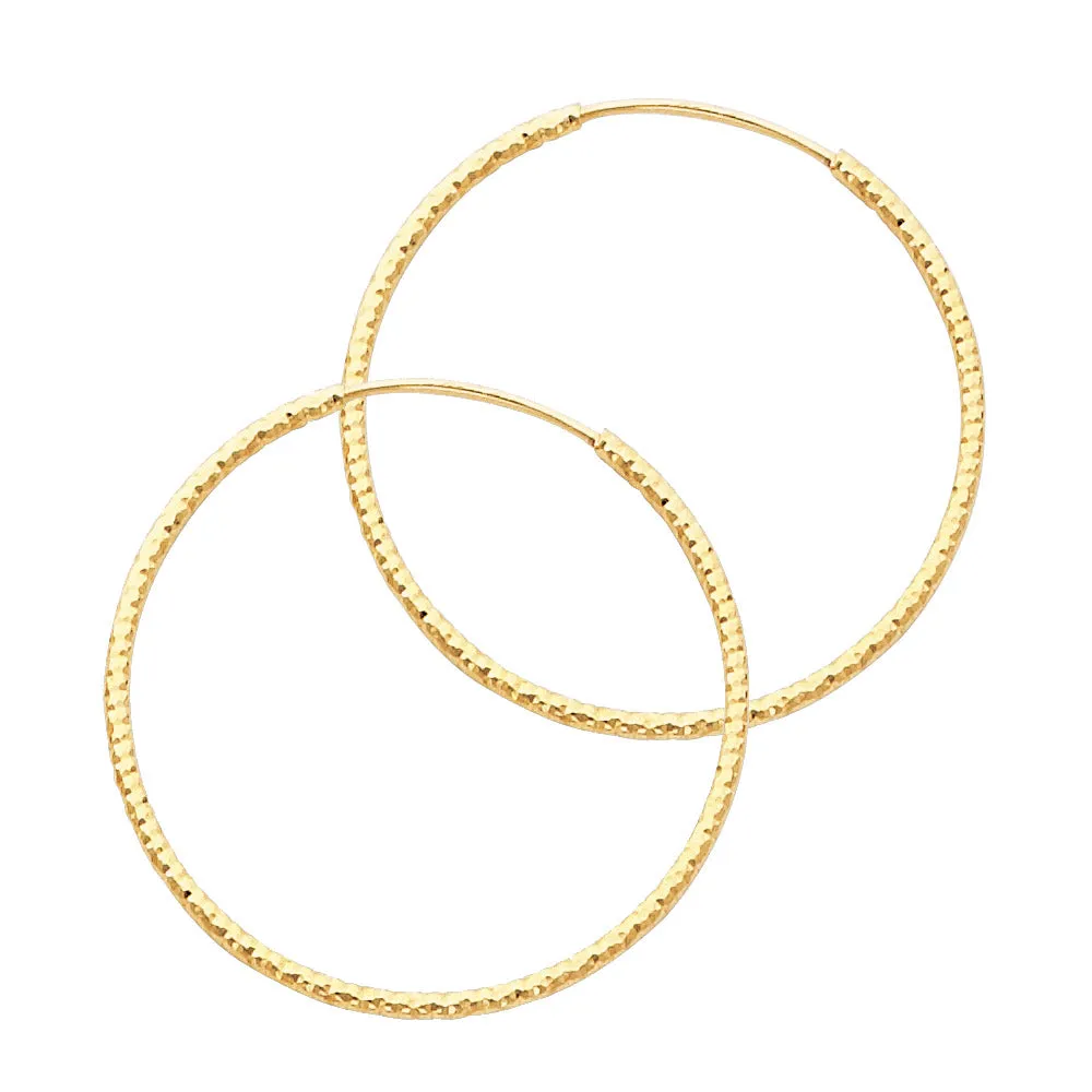 14K Gold Hoop Earrings