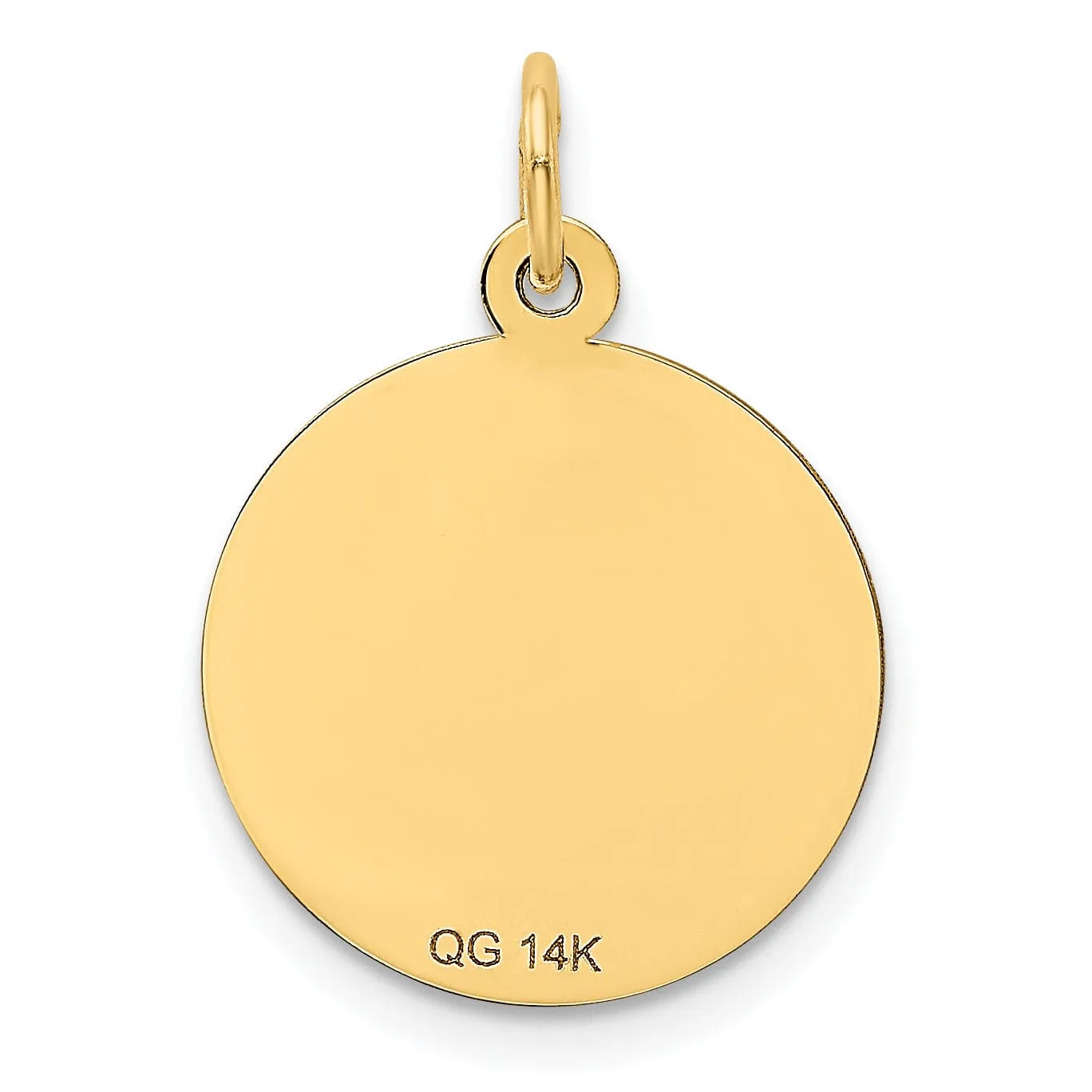 14k Yellow Gold Happy Anniversary Charm Pendant