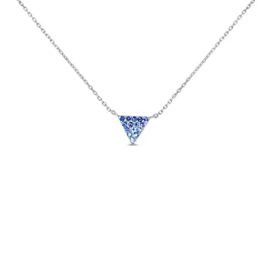 14KW  BLUE SAPPHIRE TRIANGLE NK (121NC507AS)