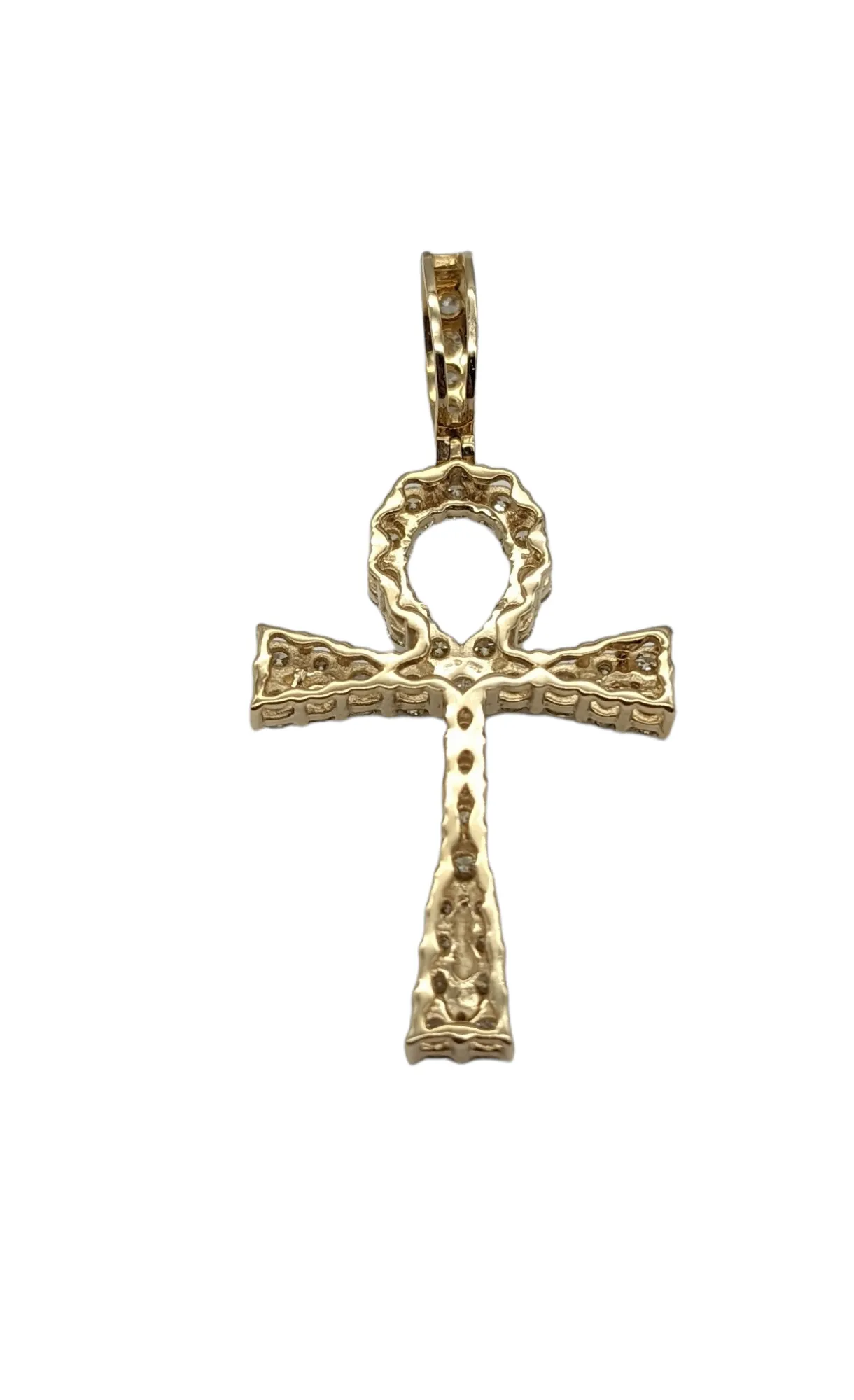 1.55 Carat Total Weight Diamond Ankh Pendant