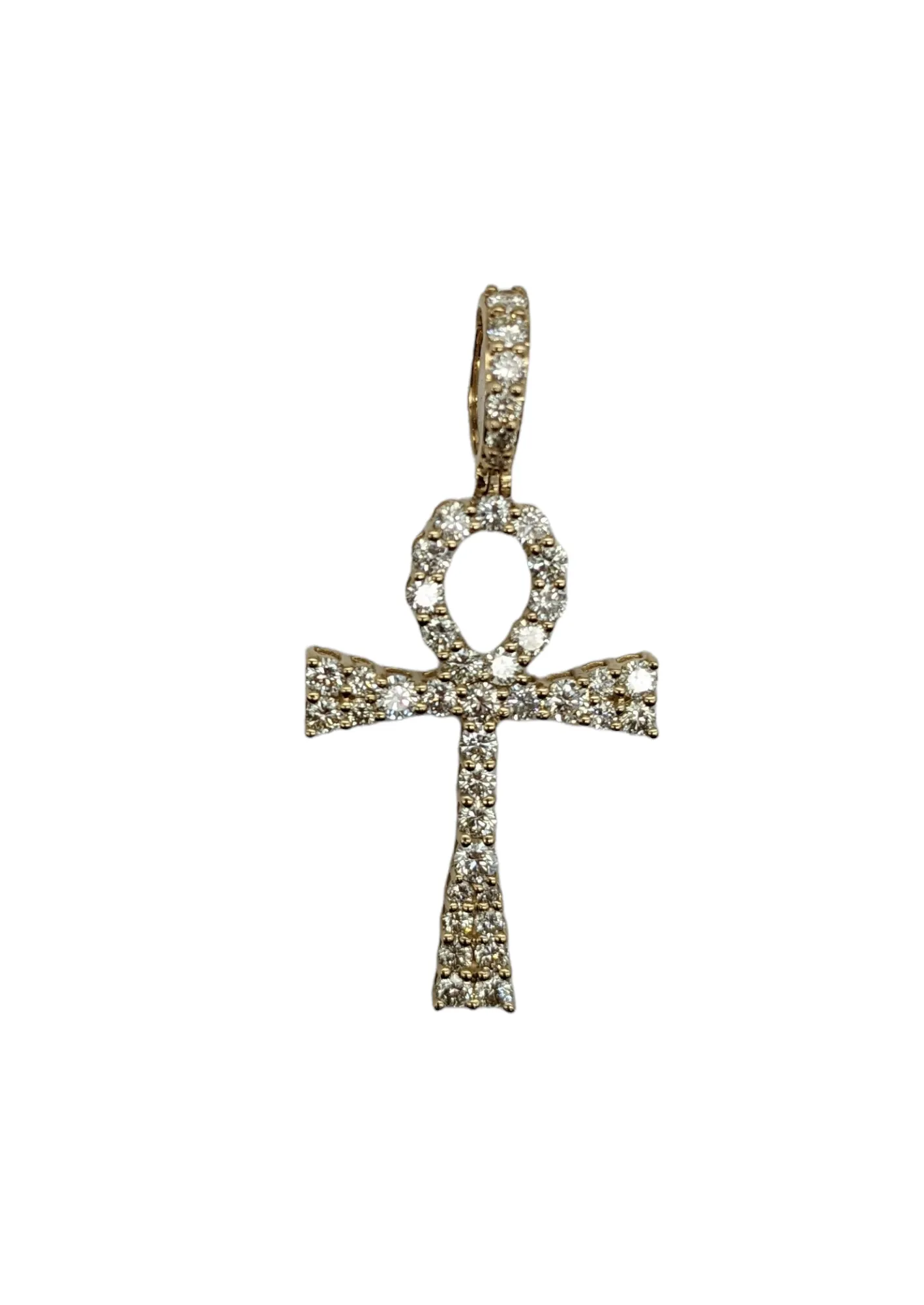 1.55 Carat Total Weight Diamond Ankh Pendant