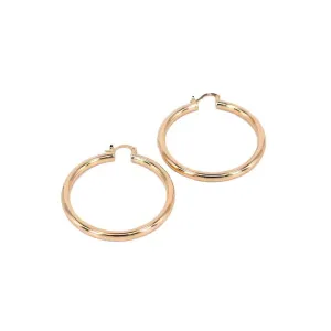 18K Gold-Filled Thick Gold Hoop Earrings