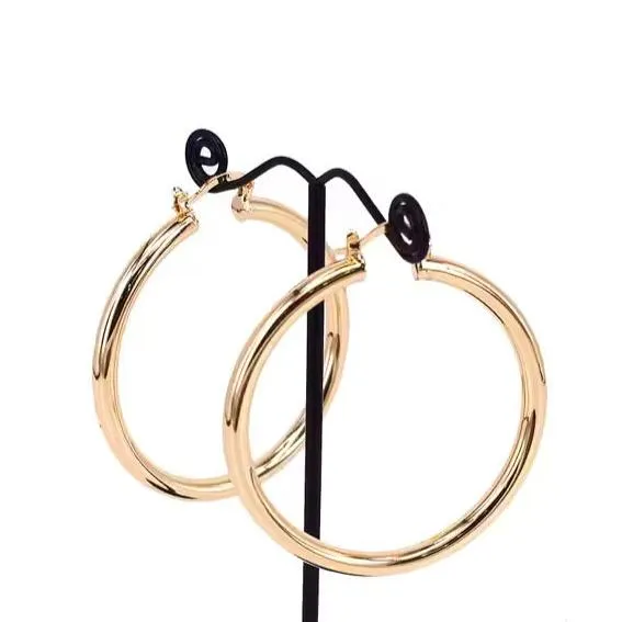 18K Gold-Filled Thick Gold Hoop Earrings