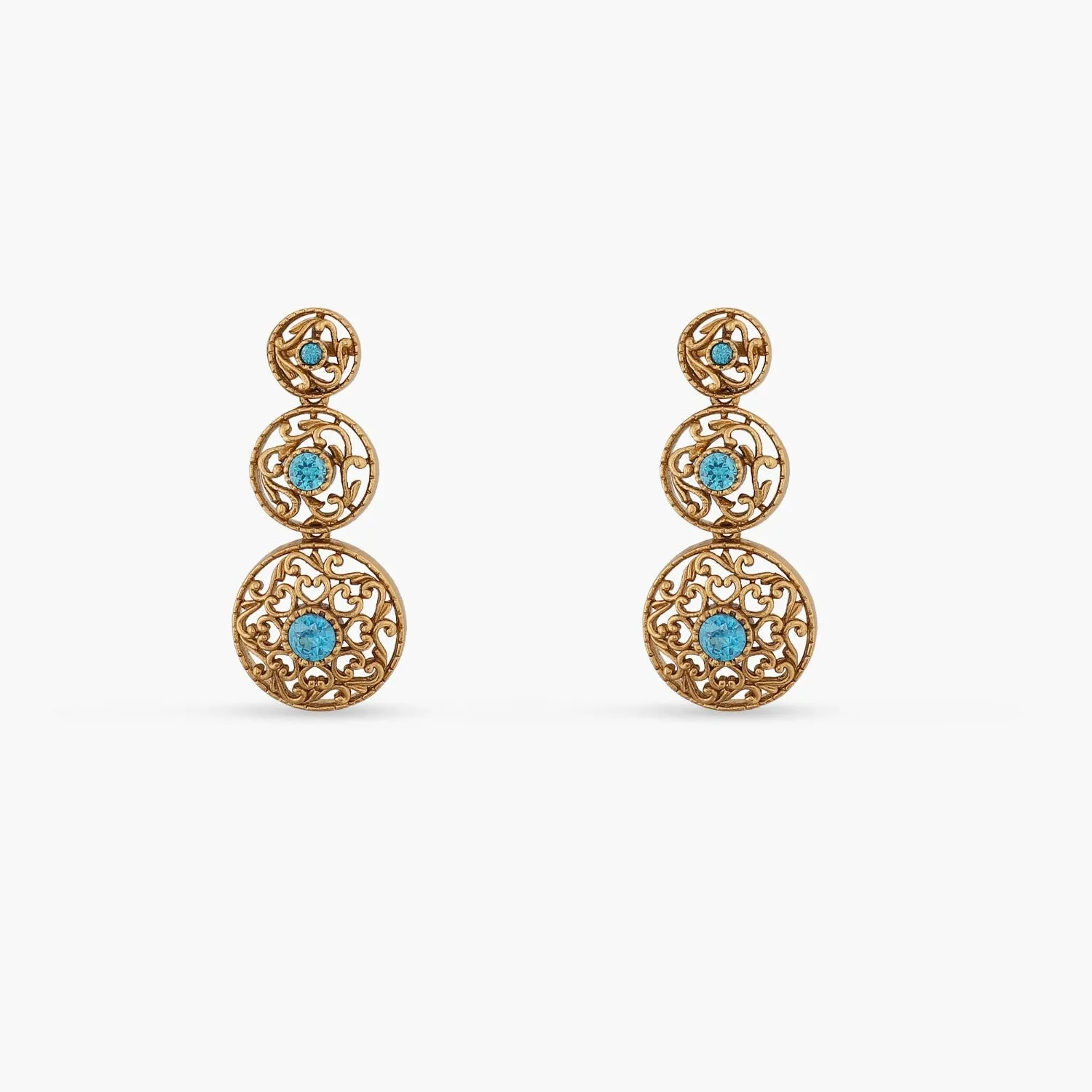 Aello Greek Antique Drop Earrings