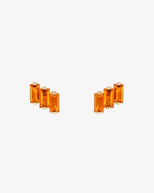 Amalfi Citrine Studs