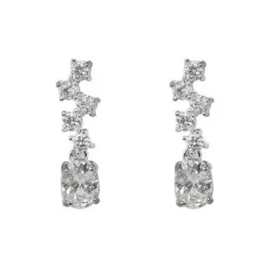 Amiee Bubble Dangle Stud Earrings | 1.75ct