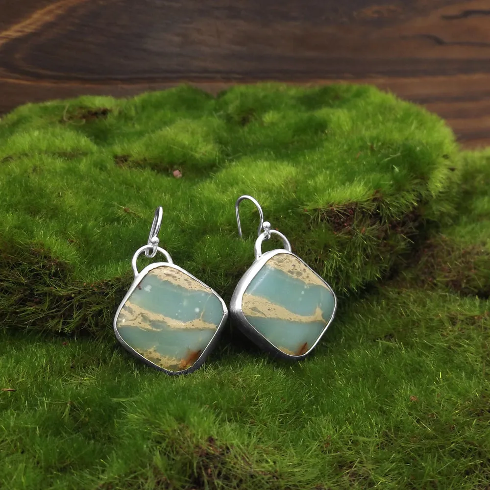 Aqua Terra Jasper Gesmtone Earrings