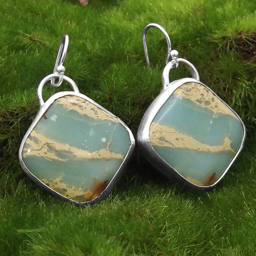 Aqua Terra Jasper Gesmtone Earrings