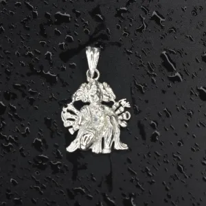 Asp Panchmukhi Hanuman Silver Pendant