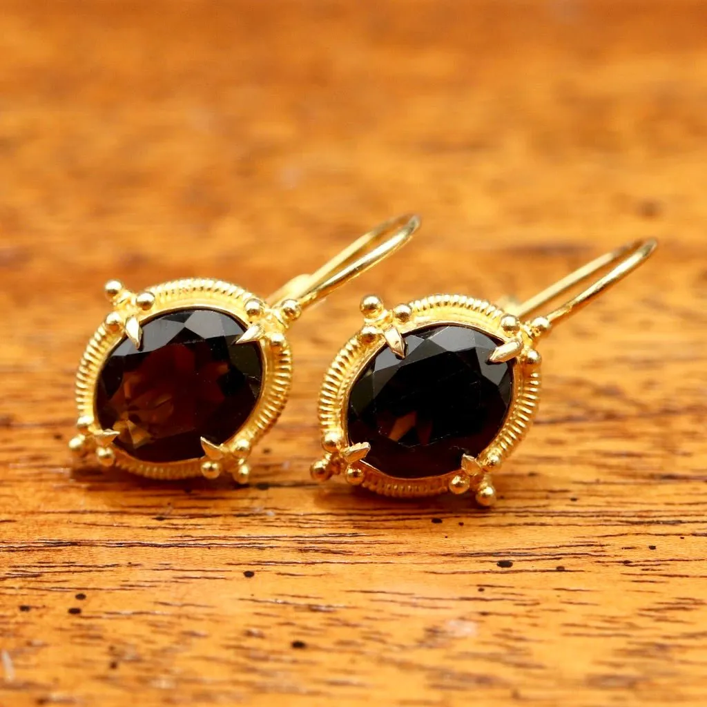 Aurelian Smoky Topaz Earrings