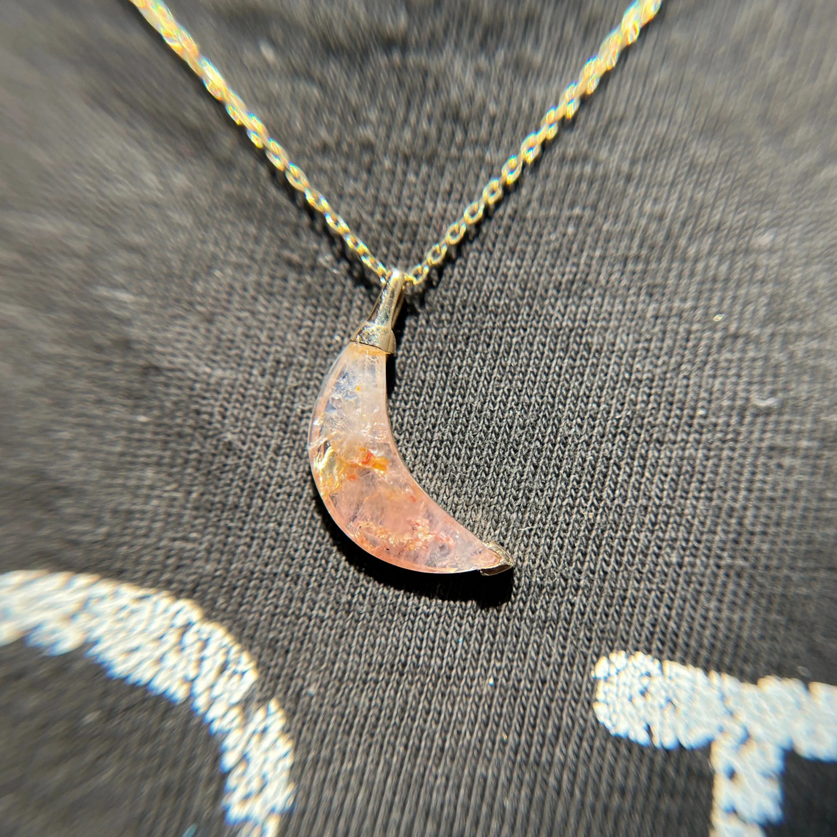 Banana Sapphire Necklace