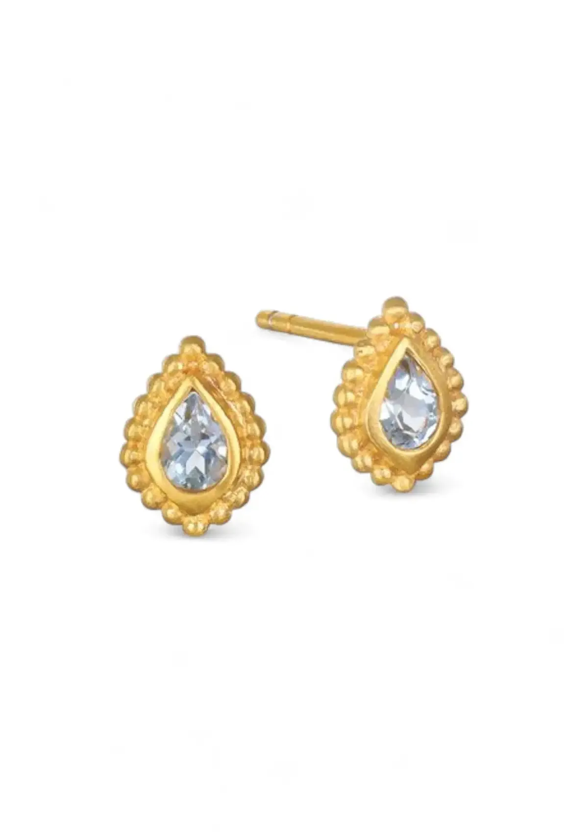 Blue Topaz Stud Earring