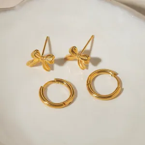 Bow & Hoop Set Earring