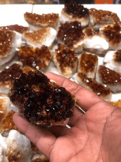 Brazilian Citrine Geode Rough Crystal Mineral Specimen