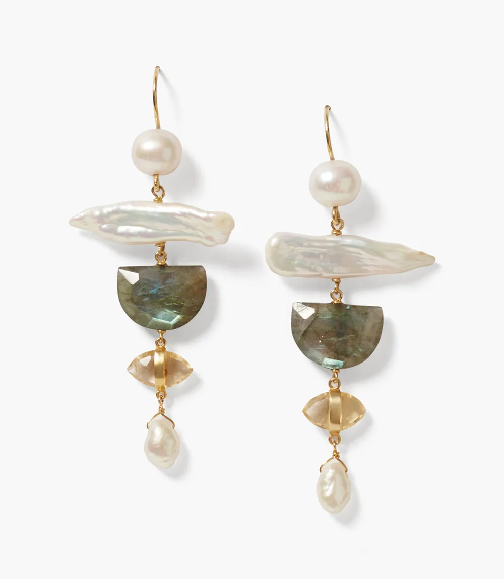 Chan Luu Organic Gemstone Earrings