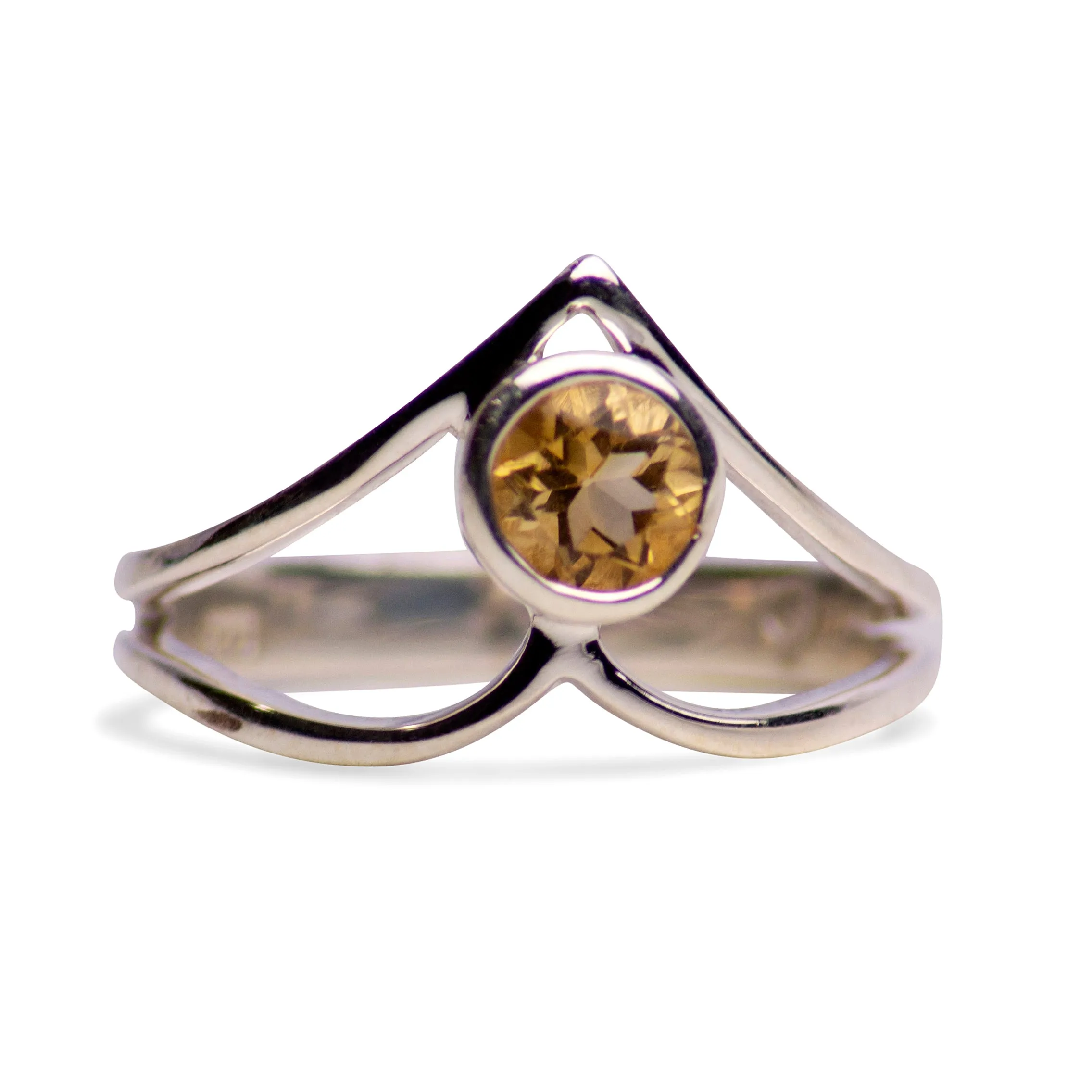 Citrine and Silver Ring