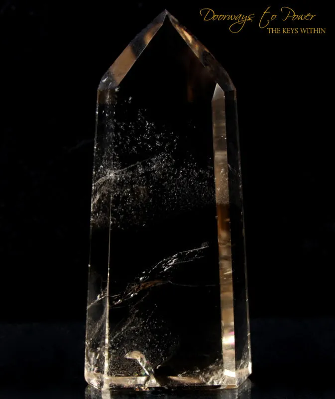 Citrine Temple Heart Dow Quartz Crystal Point