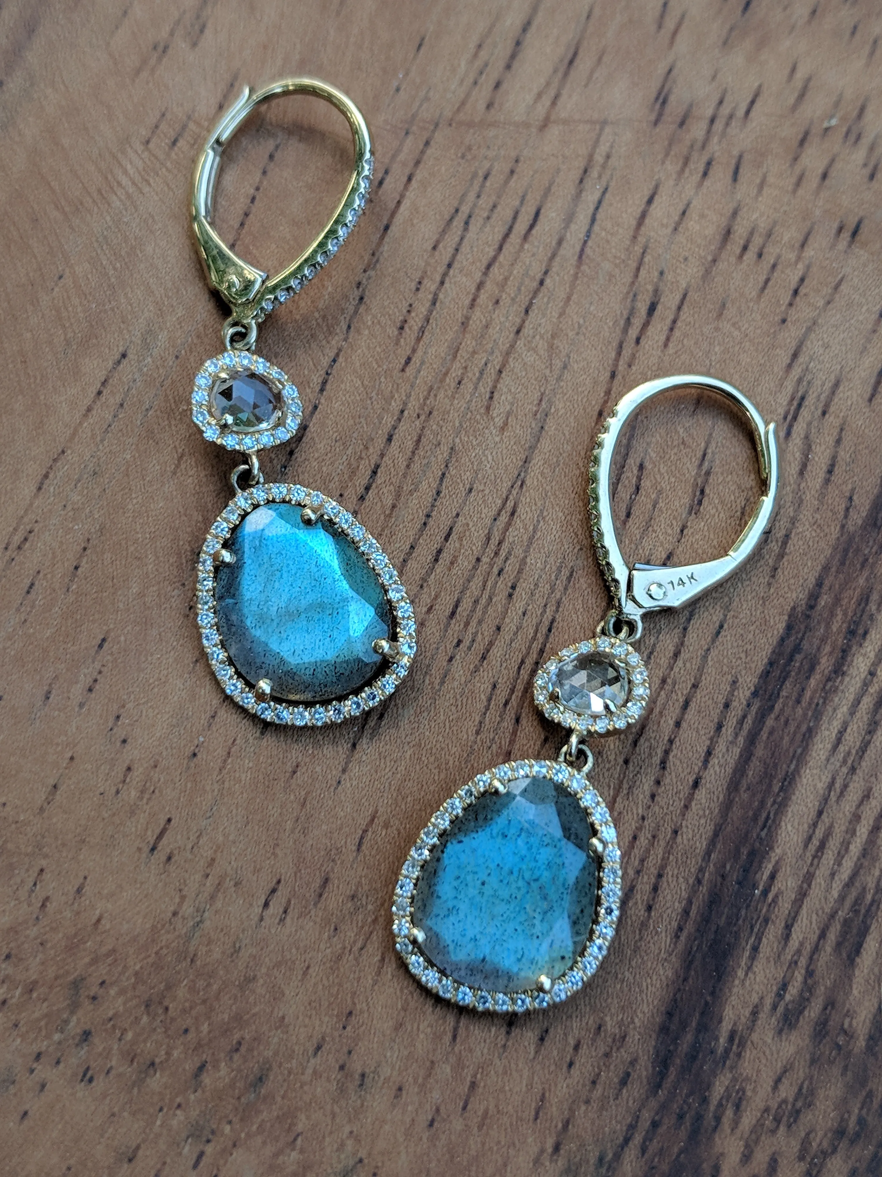 Clara Earrings - Labradorite