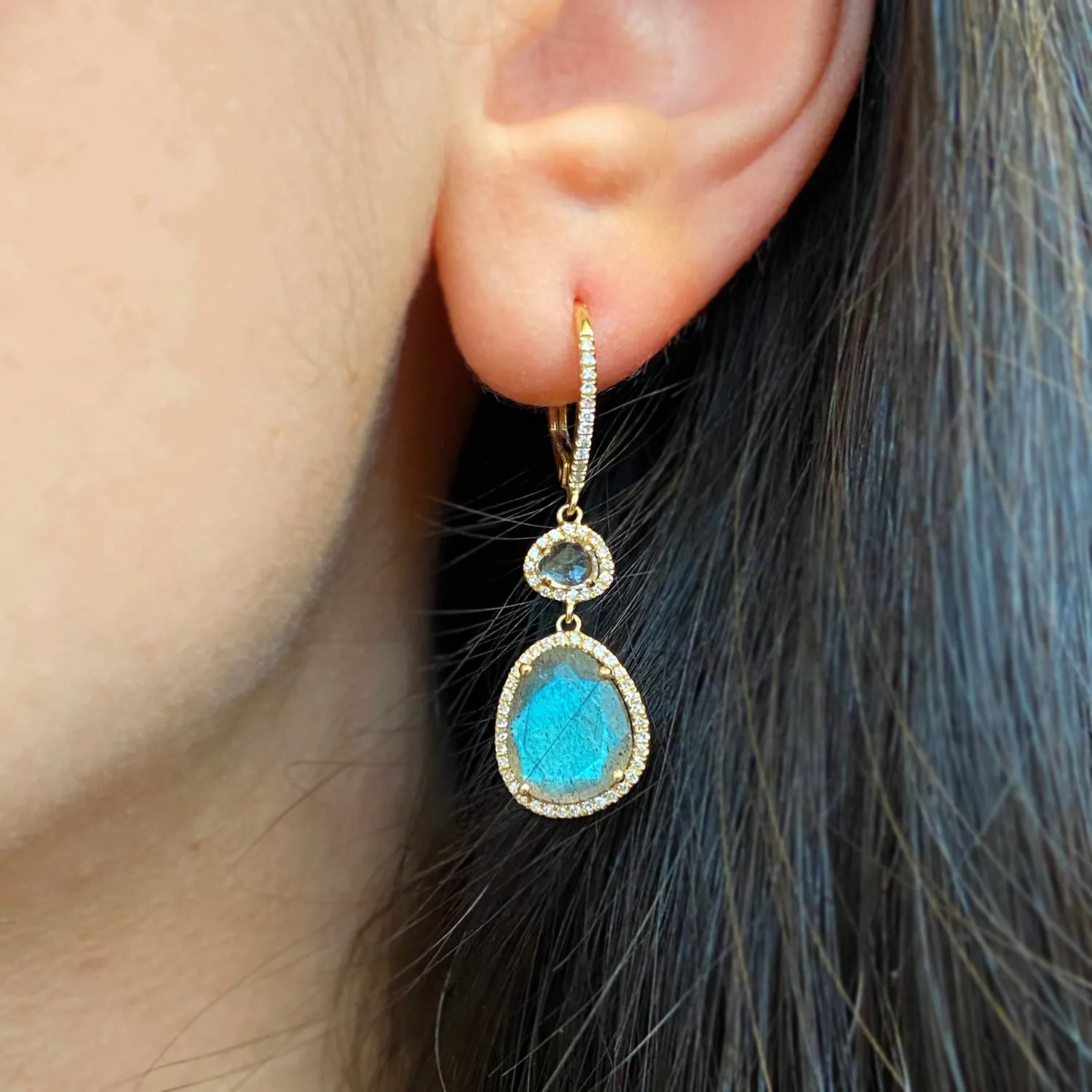 Clara Earrings - Labradorite