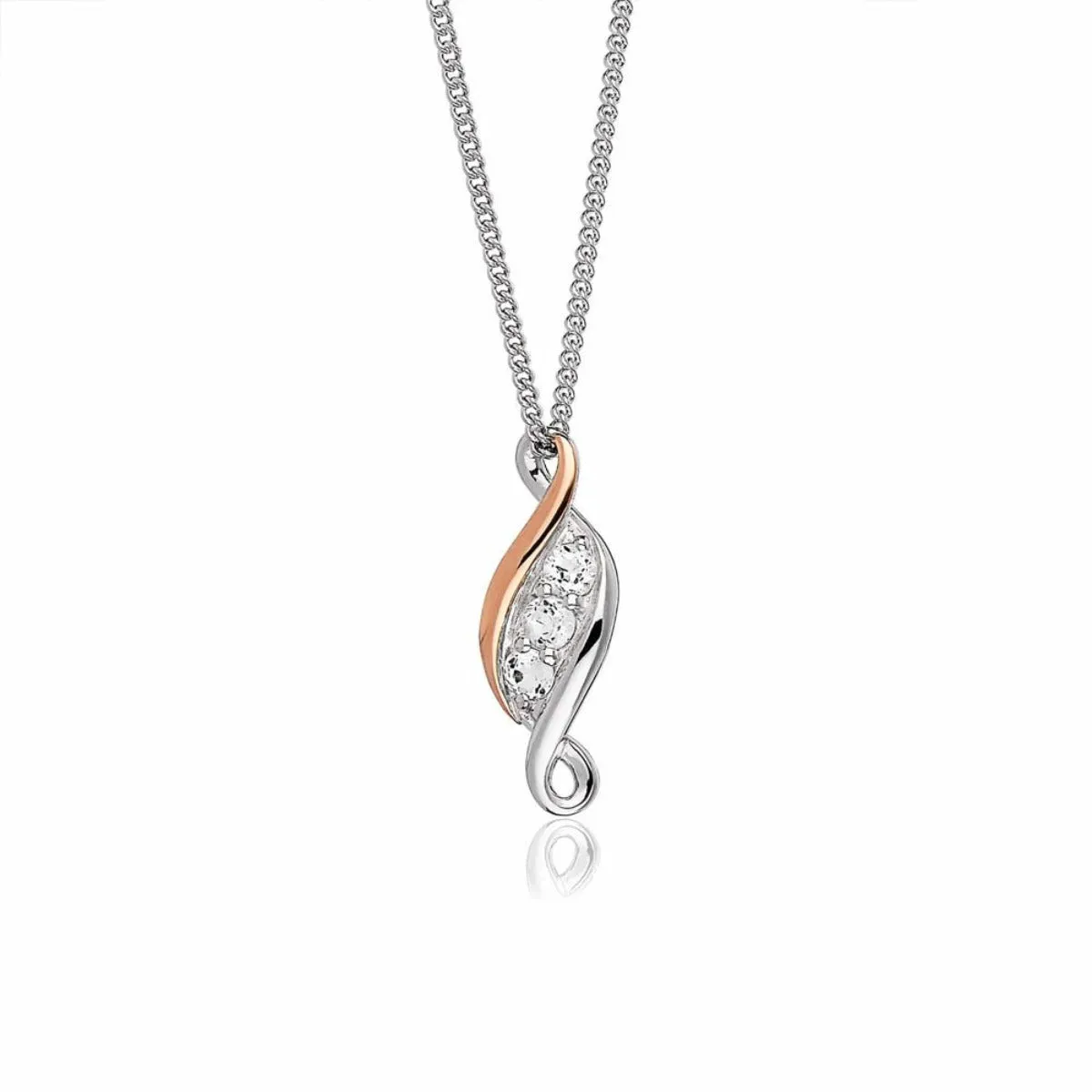 Clogau Sterling Silver Love Story Pendant Necklace