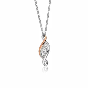 Clogau Sterling Silver Love Story Pendant Necklace