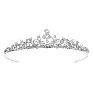 Cubic Zirconia Wedding Bridal Tiara Diadem Hair Accessories Jewelry CH10334