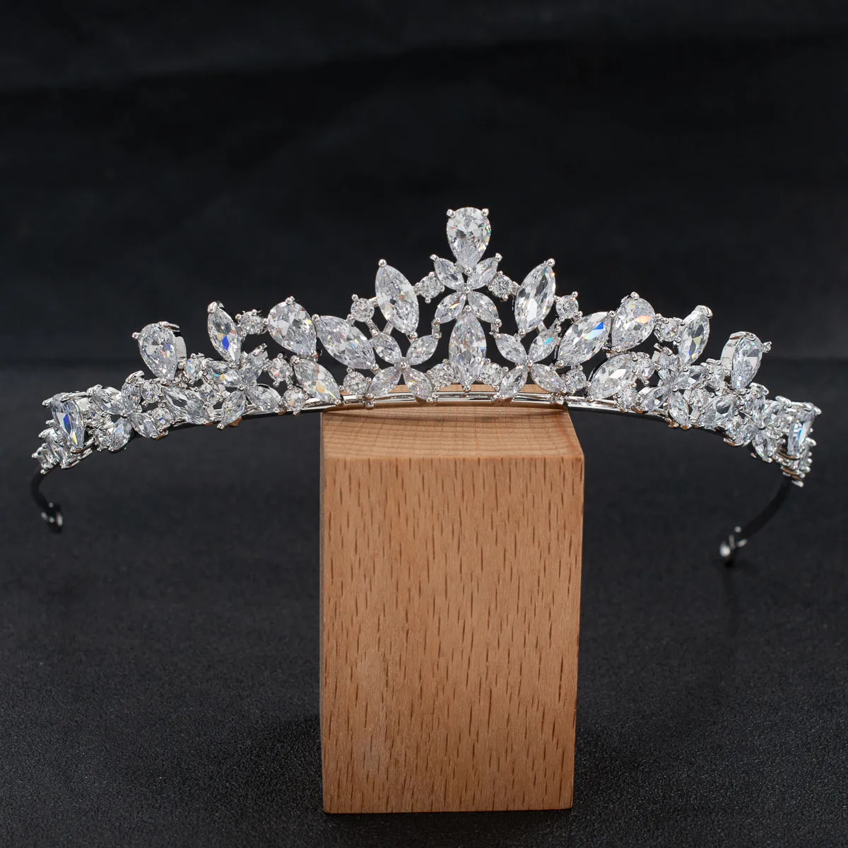 Cubic Zirconia Wedding Bridal Tiara Diadem Hair Accessories Jewelry CH10334