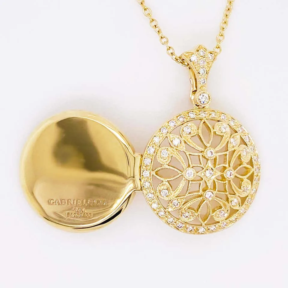 Diamond Locket Necklace