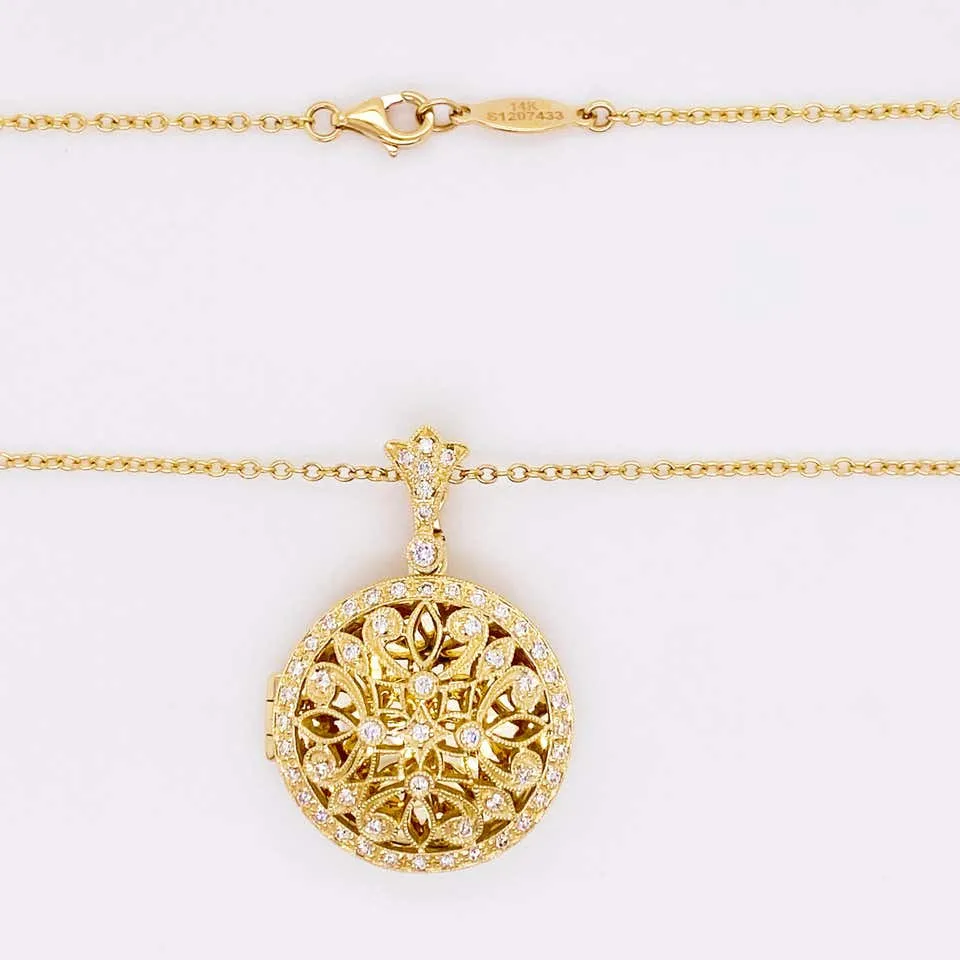 Diamond Locket Necklace