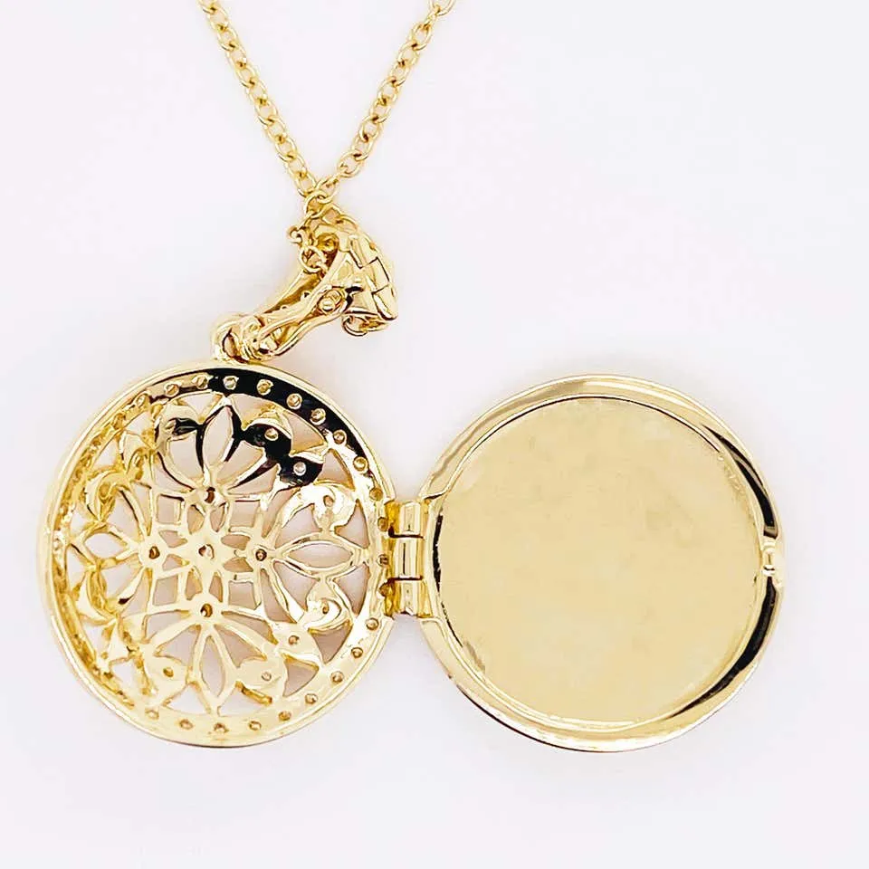 Diamond Locket Necklace