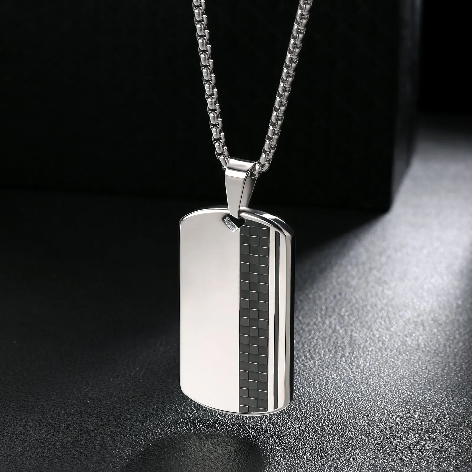 Dog Tag Pendant Necklace KRKC