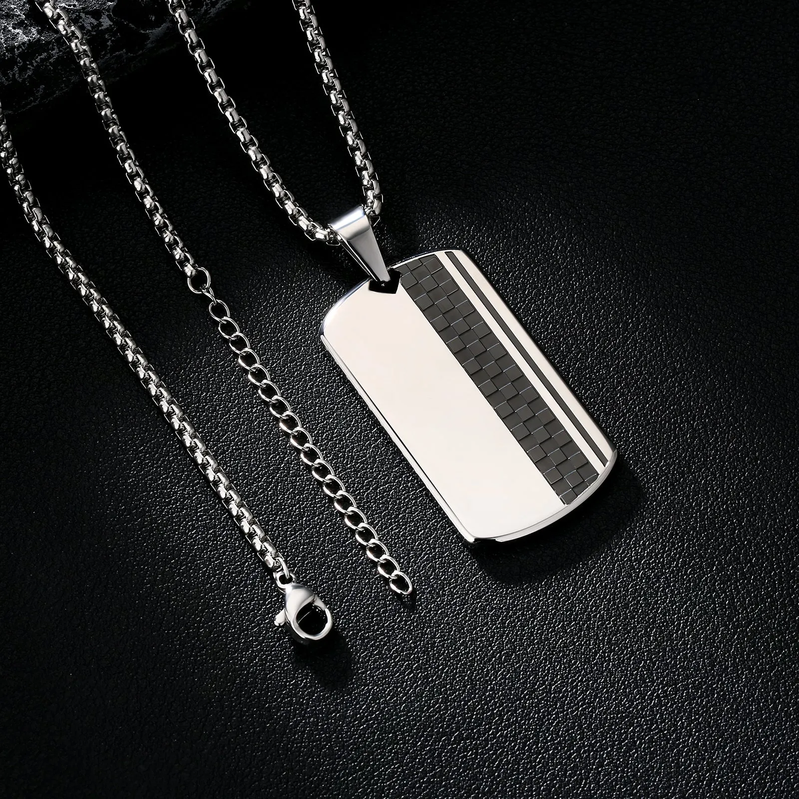 Dog Tag Pendant Necklace KRKC