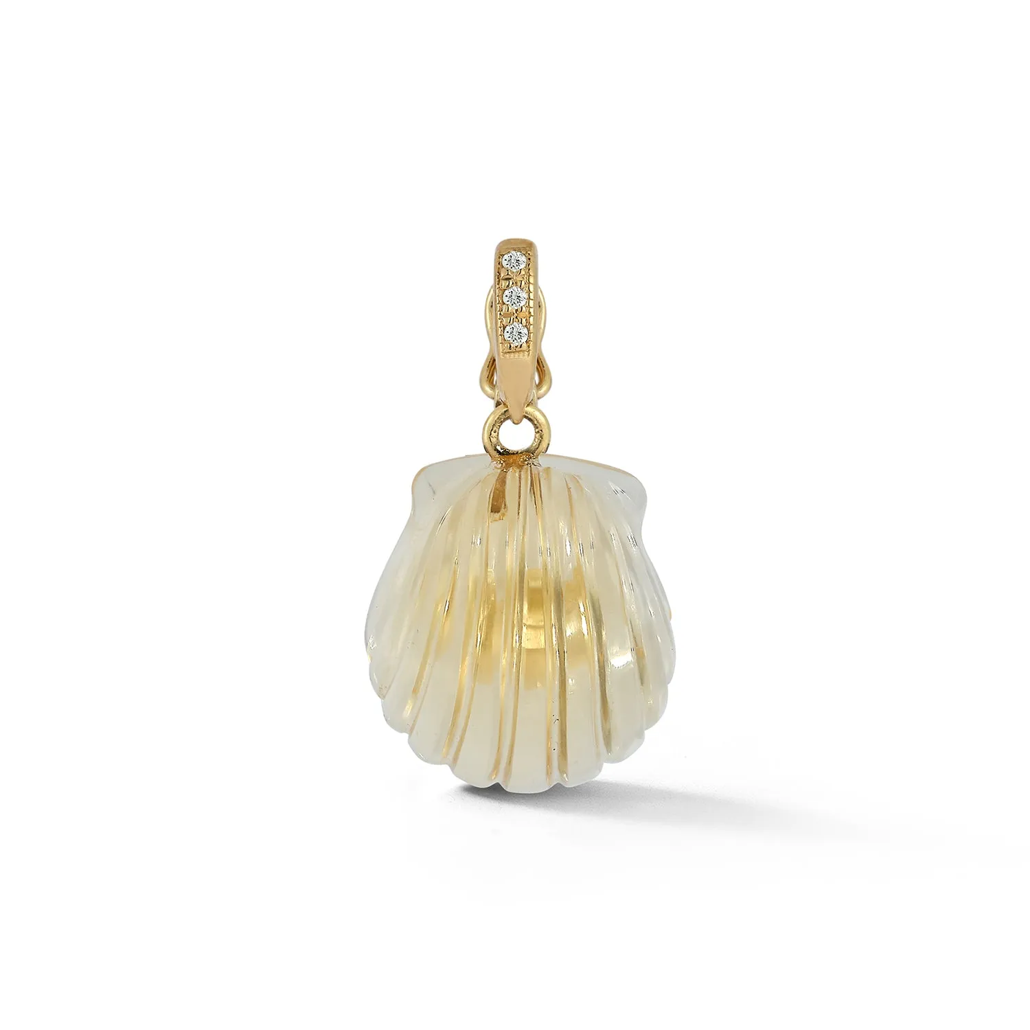 Dream Shell Pendant - Citrine