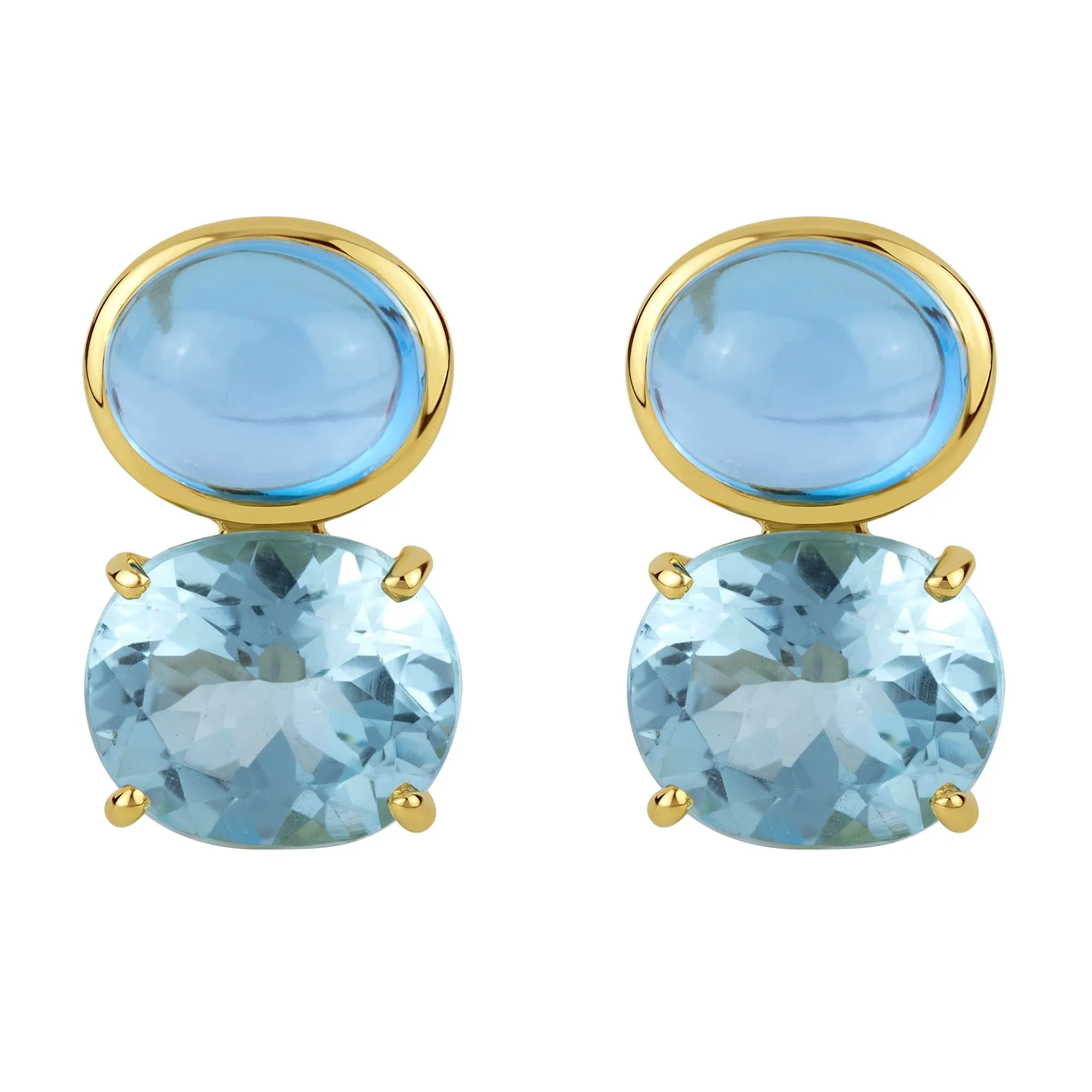 Earrings - Blue Topaz