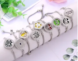 Essential Oil  Diffuser Perfume Locket Bracelet (sold by the piece or dozen)