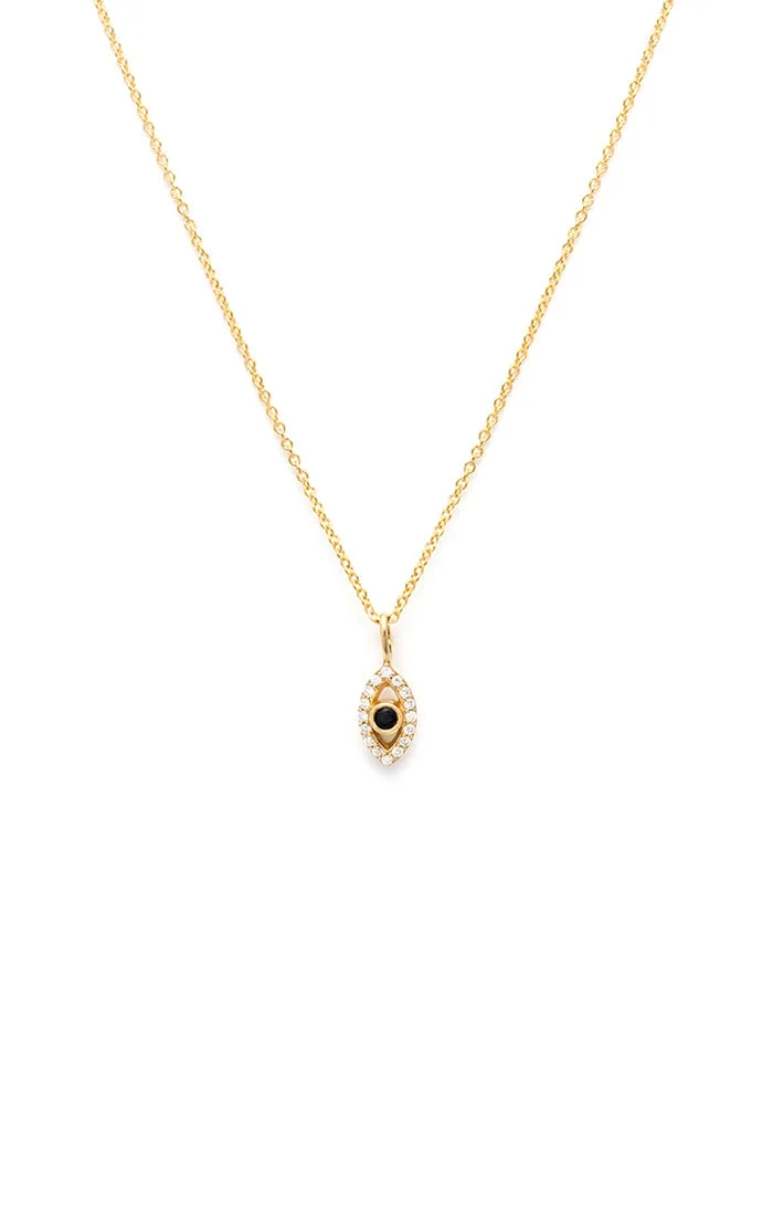 Evil Eye Sapphire Necklace