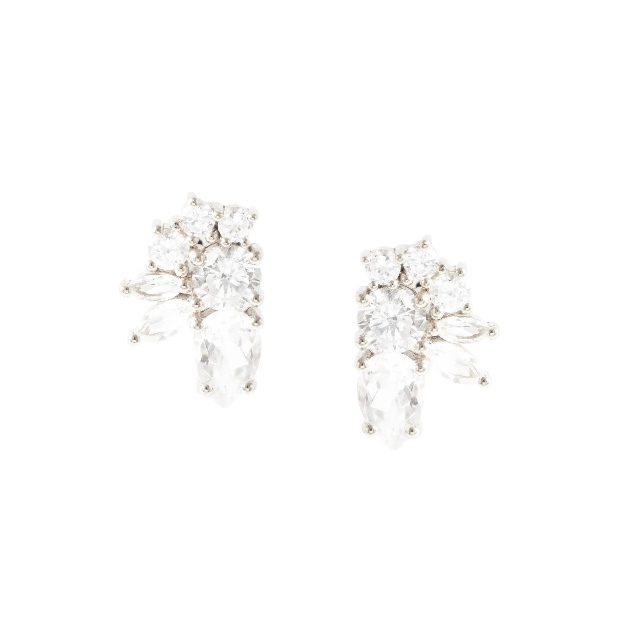 FRAICHE INSPIRE COCKTAIL EARRINGS - SILVER