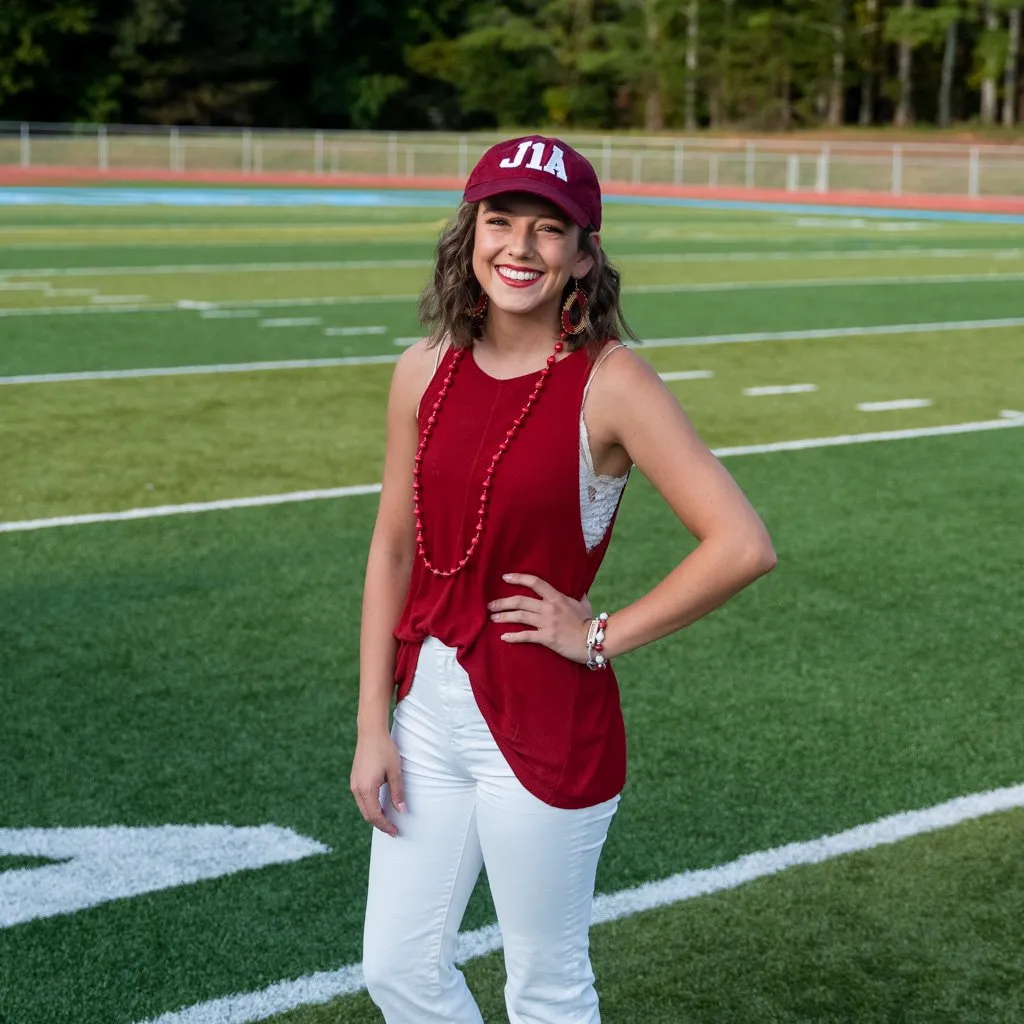 Game Day Earrings -  Raspberry