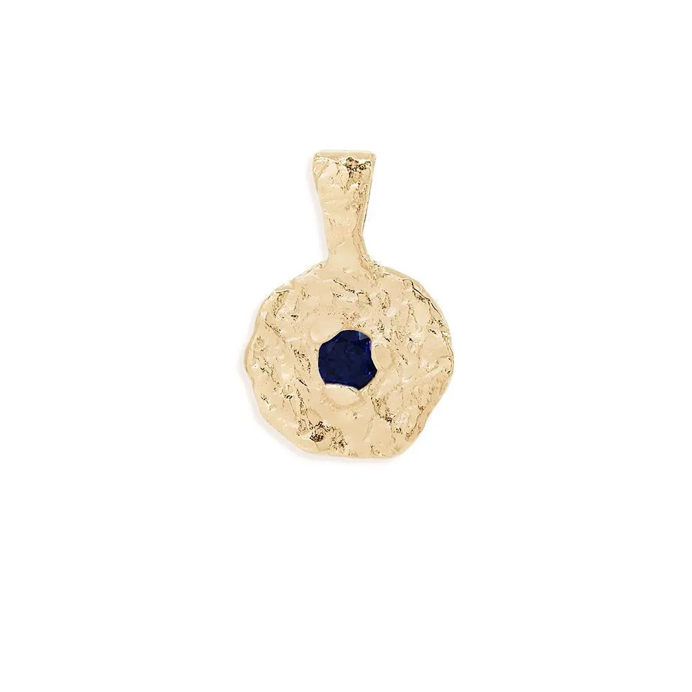 Gold September Birthstone Pendant