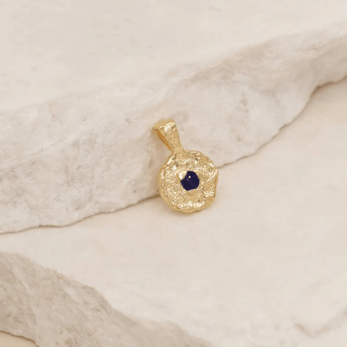 Gold September Birthstone Pendant