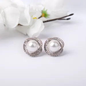 G.Silver Pearl Earring.