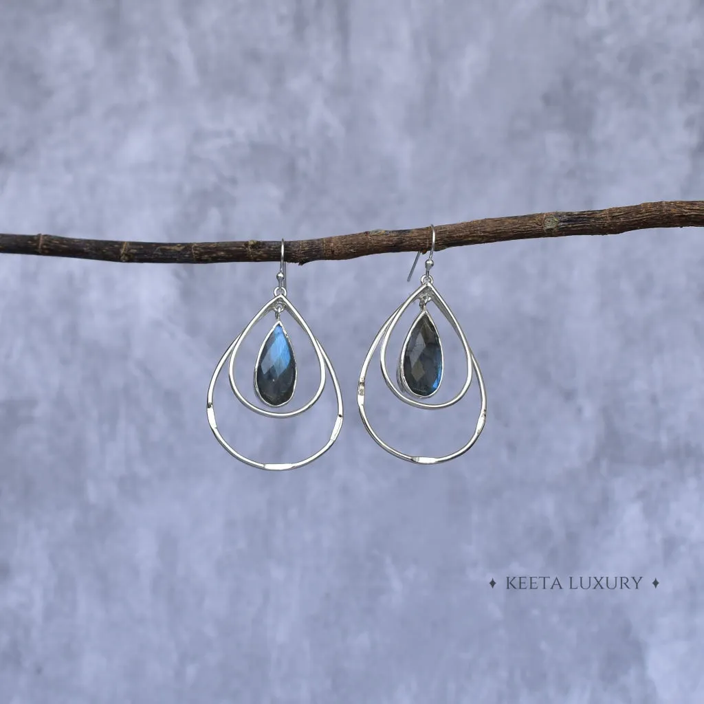 Gypsy Pears - Labradorite Earrings