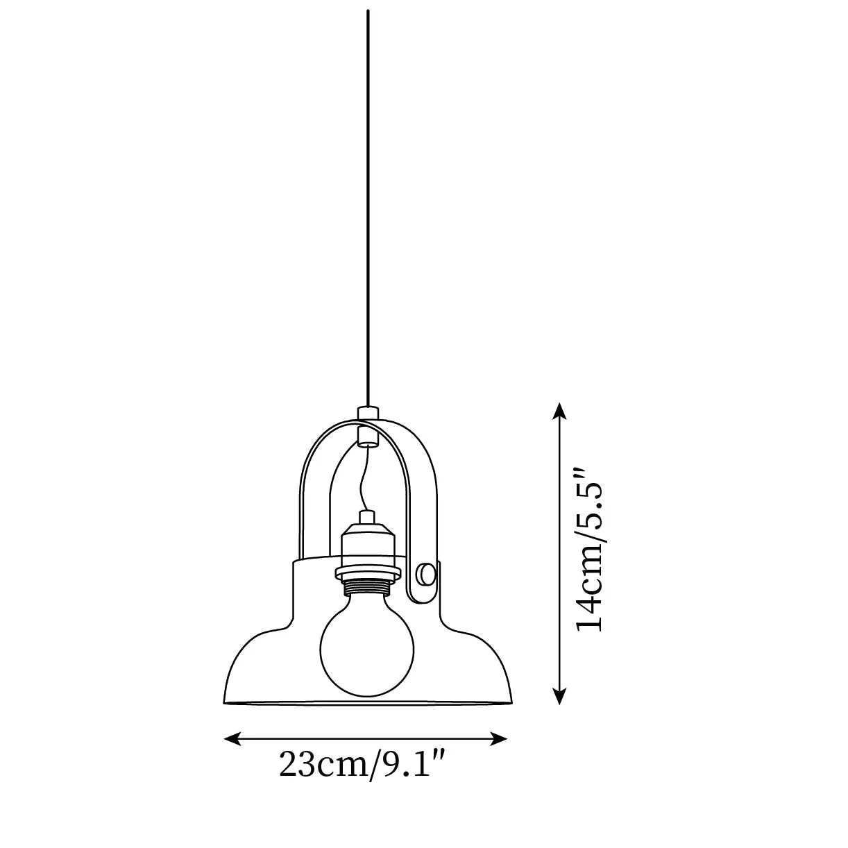 Hailie Glass Pendant Light