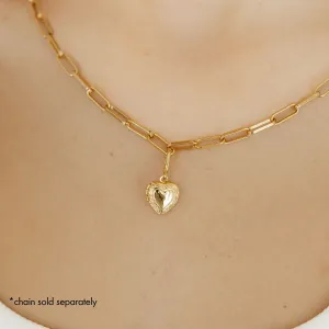 Heart Locket Charm (Gold)