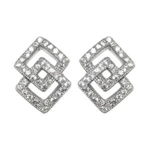 Hedy Double Square Stud Earrings