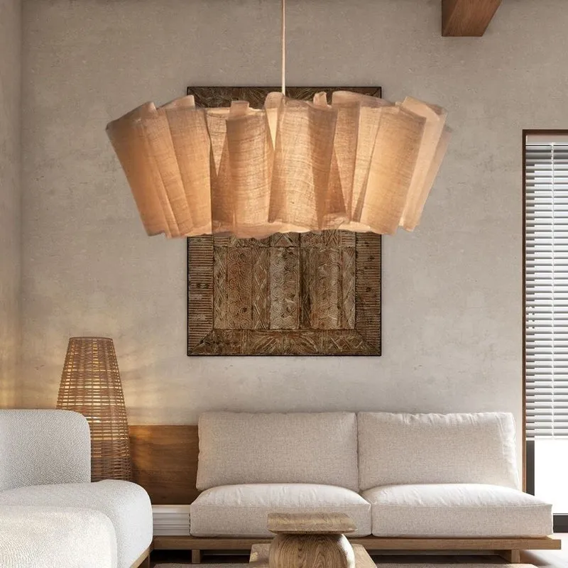 Herleifr Folded Pleats Organic Nature Pendant Lamp