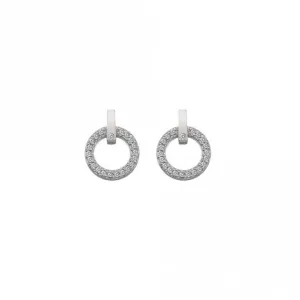 Hot Diamonds Silver Constant Circle Earrings DE580