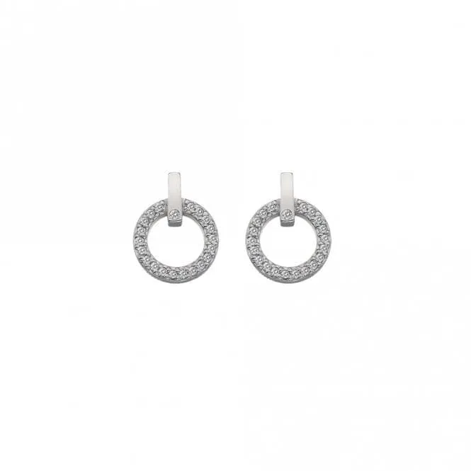 Hot Diamonds Silver Constant Circle Earrings DE580